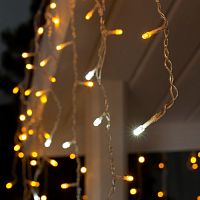 Гирлянда светодиодная "Бахрома" 160LED 220В 3х0,6м Теплая IP44 картинка 